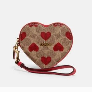 Coach Heart Shaped Coin Purse